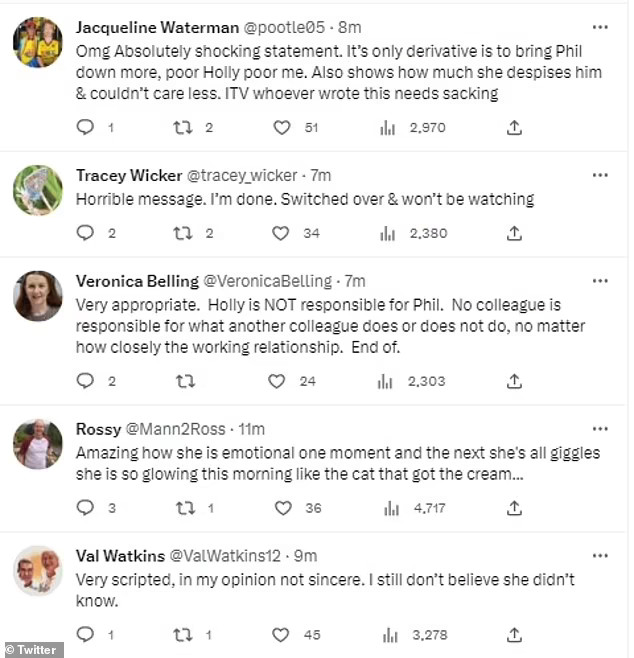 this morning statement