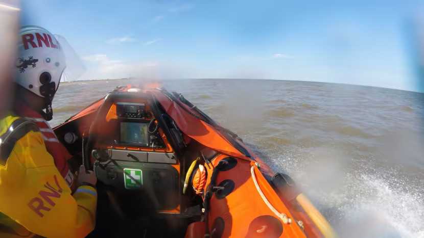 young child rescued by skegness lifeboat team