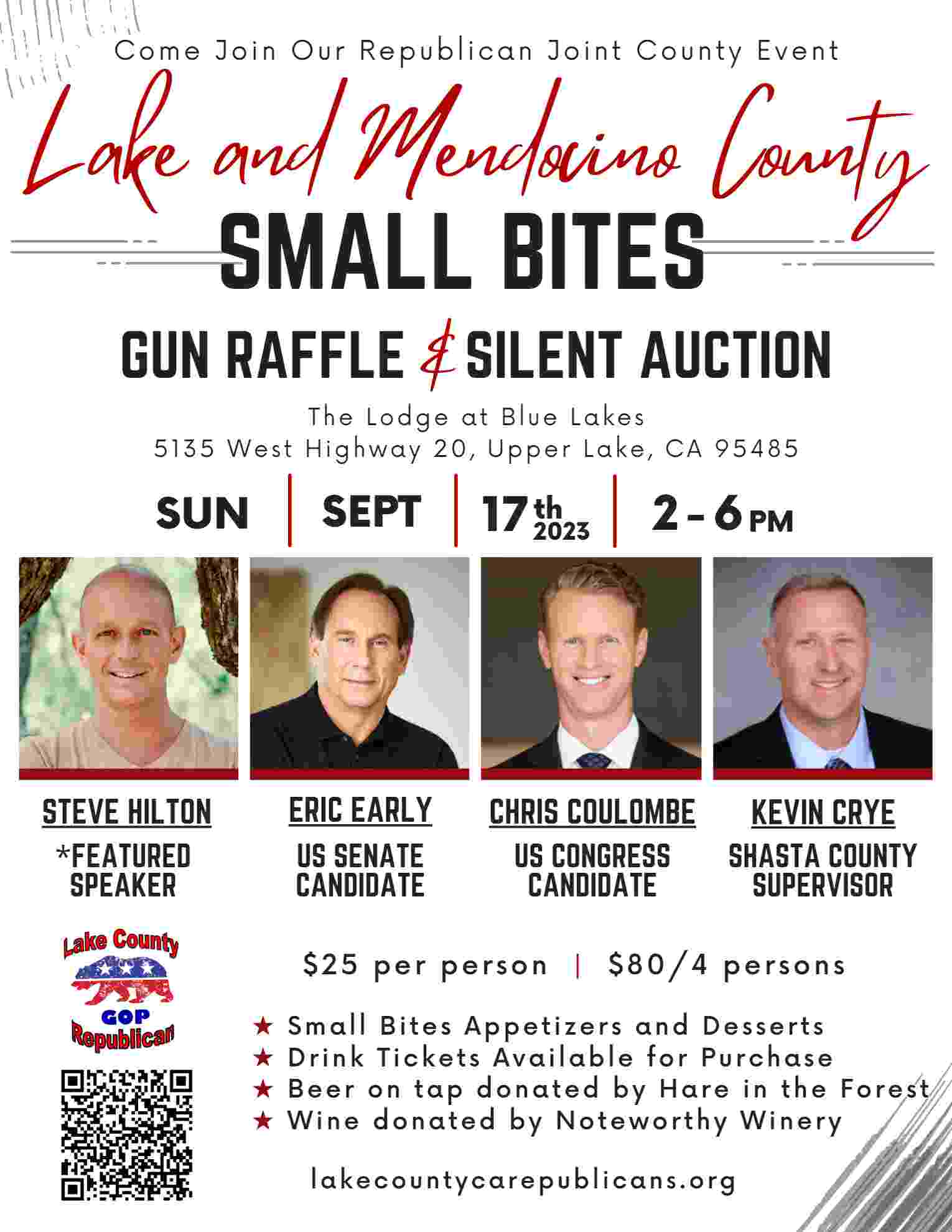 Republican Joint County Event Brings Prominent Speaker Steve Hilton and Distinguished Guests to Lake and Mendocino Counties